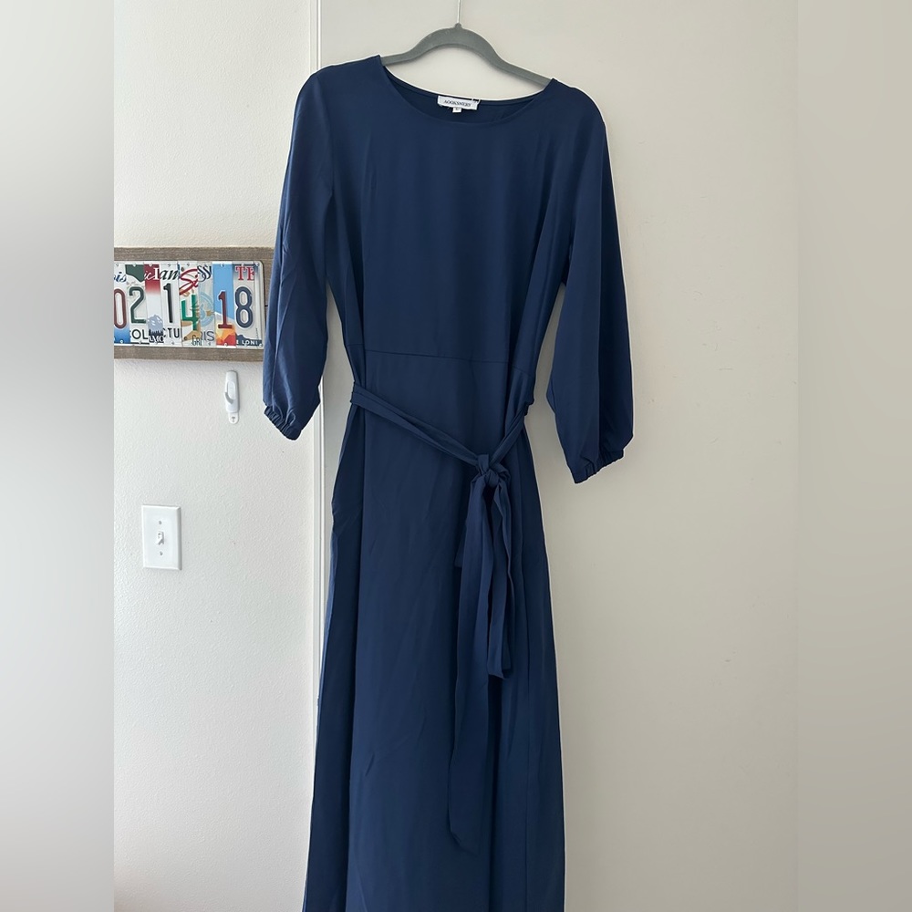 Women’s navy formal dress